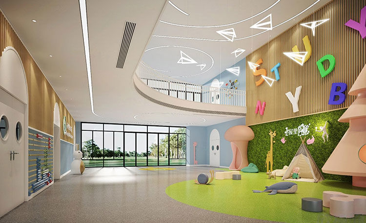 合肥幼兒園裝修，構(gòu)筑童趣與教育融合的空間